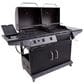Char-Broil Deluxe Liquid Propane and Charcoal Combo Grill in Black, , large