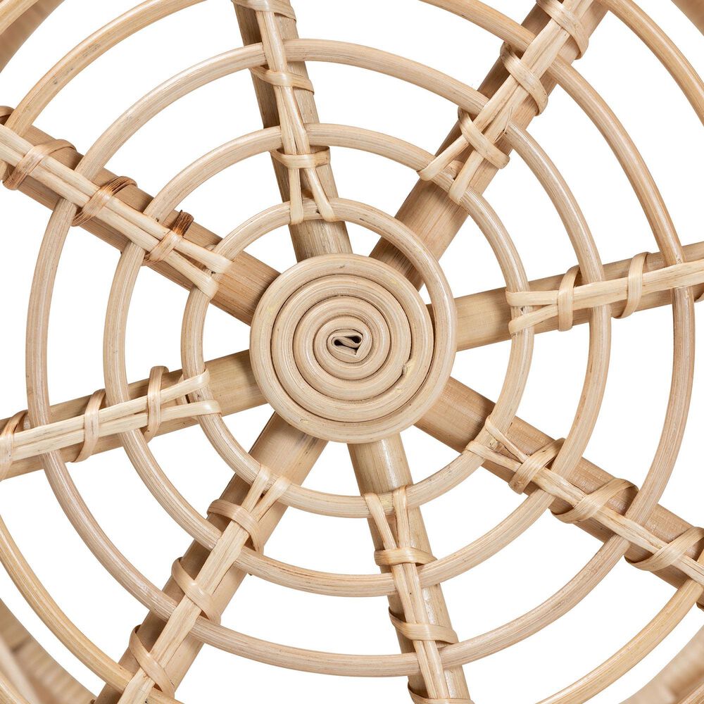 Baxton Studio Bowie 2-Piece Nesting End Table Set in Natural Brown, , large