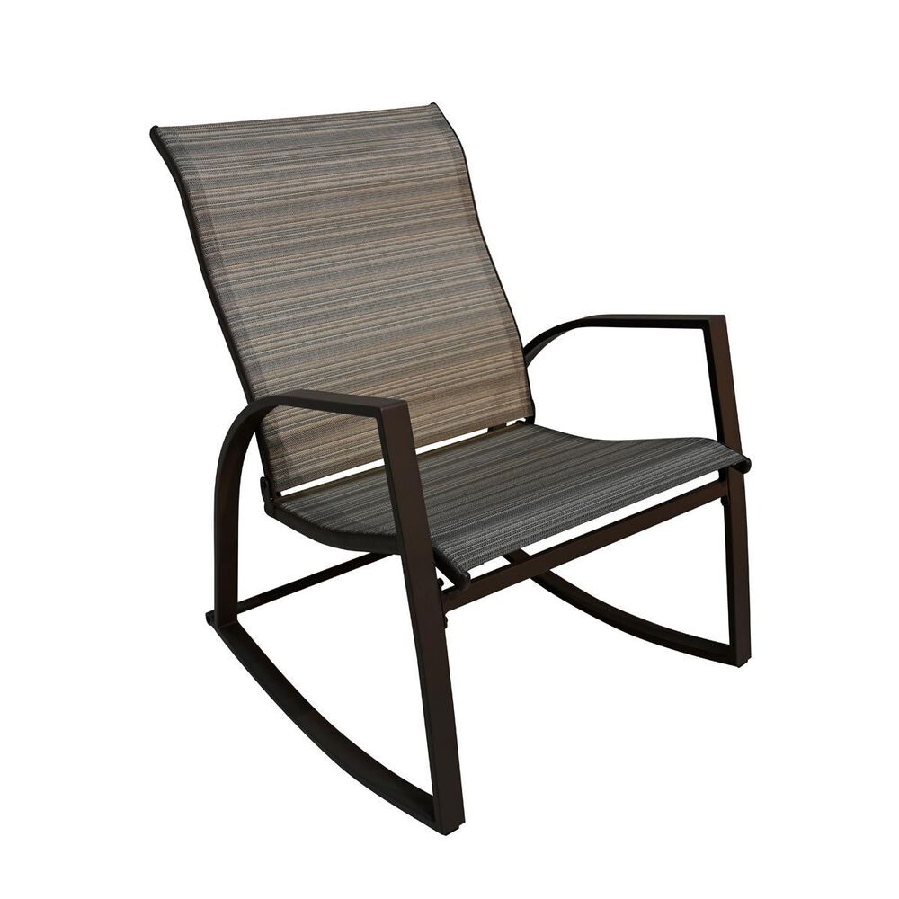 Global Note Collections Park Ridge 3-Piece Rocking Chat Set in Brown, , large