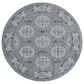 Amer Rugs Alexandria 6"7" Round Steel Blue Area Rug, , large