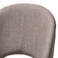 Baxton Studio Wesley Side Chair with Light Grey Cushion in Walnut (Set of 2), , large