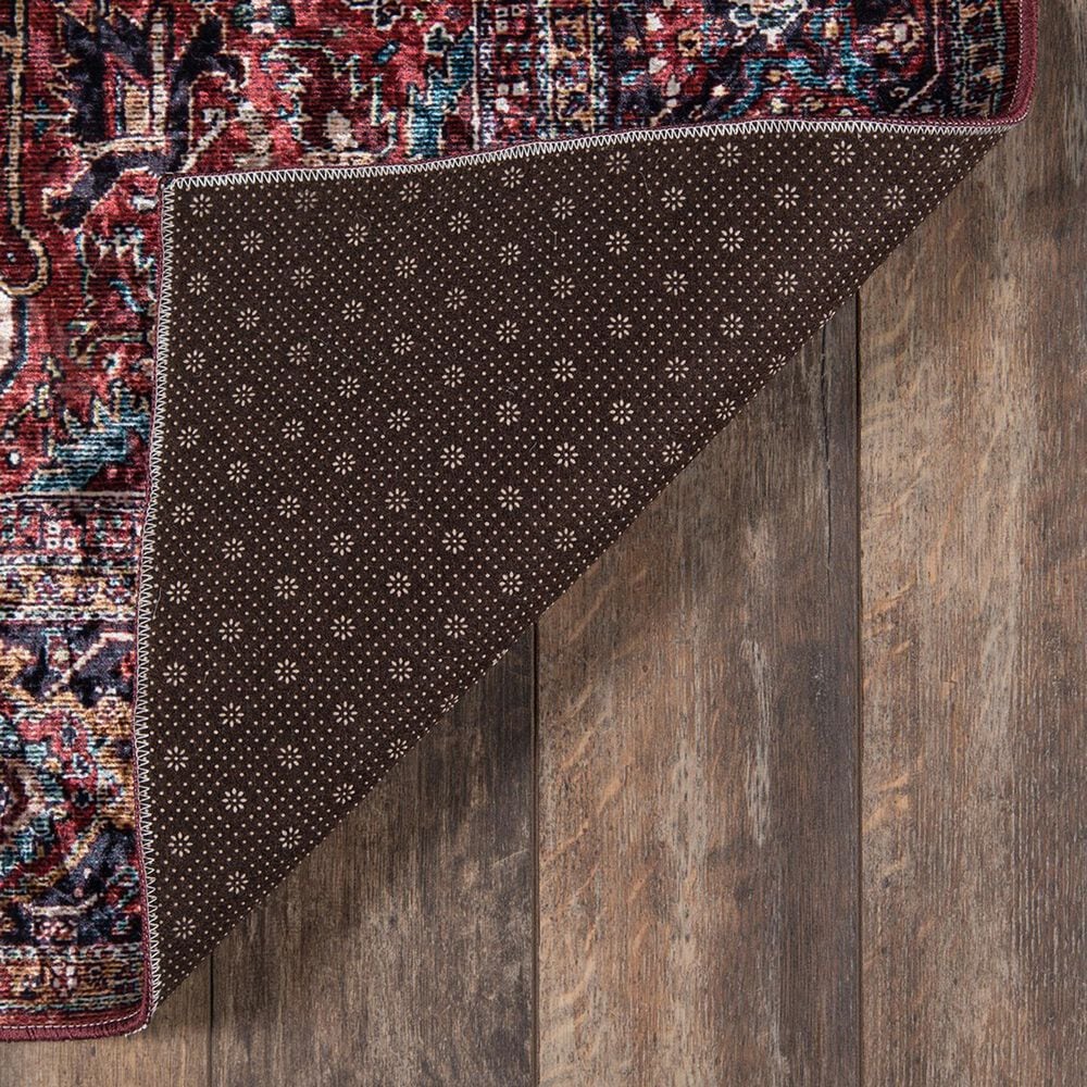 Momeni Karachi KAR-4 6&#39; x 9&#39; Burgundy Area Rug, , large