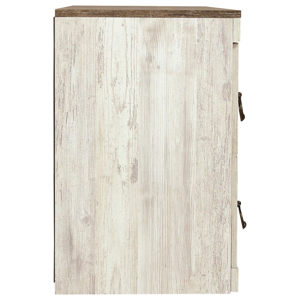 Ashley Willowton 60&quot; TV Stand in Whitewash, , large