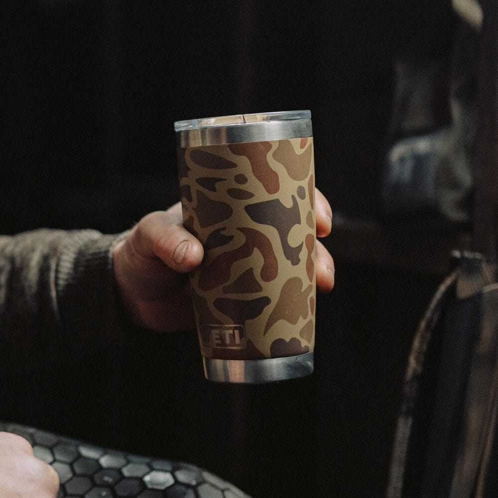 YETI Rambler 20 Oz Tumbler with MagSlider Lid in Wetlands Camo, , large