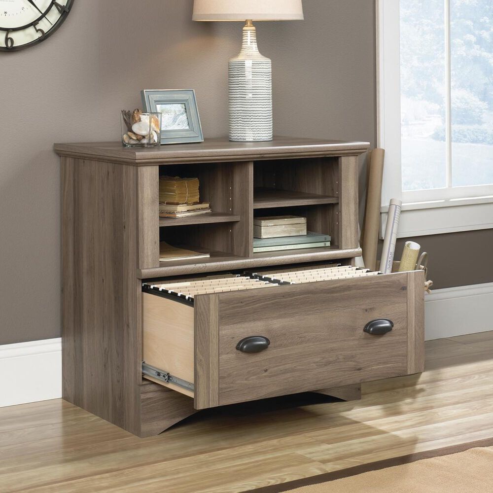 Sauder Harbor View Lateral File in Salt Oak, , large