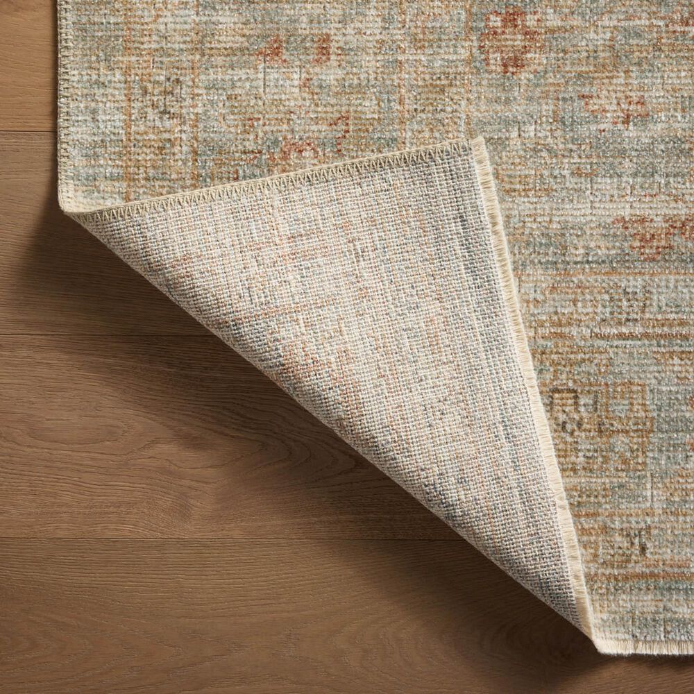 Loloi Heritage 2&#39; x 3&#39; Aqua and Terracotta Area Rug, , large