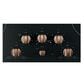 Cafe Electric Cooktop Knob in Brushed Copper, , large