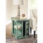 Linon Home Decor Parnell Side Table in Teal, , large