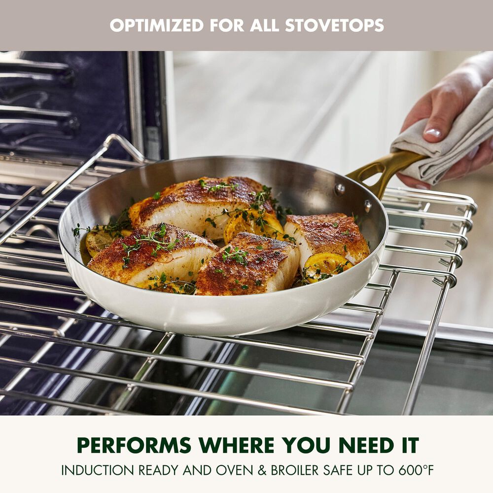 Green Pan Reserve Pro 2-Piece Frypan Set in Cream, , large