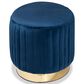 Baxton Studio Kirana Ottoman in Navy Blue and Gold, , large