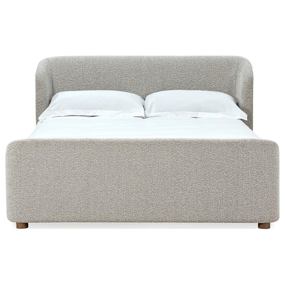 Urban Home Kiki Queen Upholstered Platform Bed in Cotton Ball Boucle, , large
