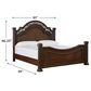 Ashley Lavinton California King Poster Bed in Rich Cherry Brown, , large