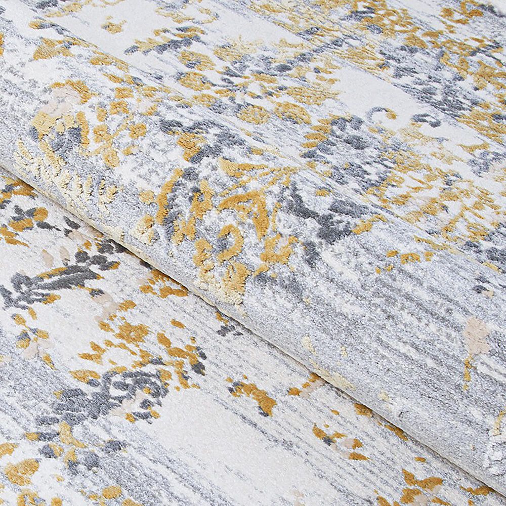 Couristan Calinda Samovar 2&#39; x 3&#39; Gold, Silver and Ivory Area Rug, , large