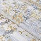 Couristan Calinda Samovar 2" x 3" Gold, Silver and Ivory Area Rug, , large