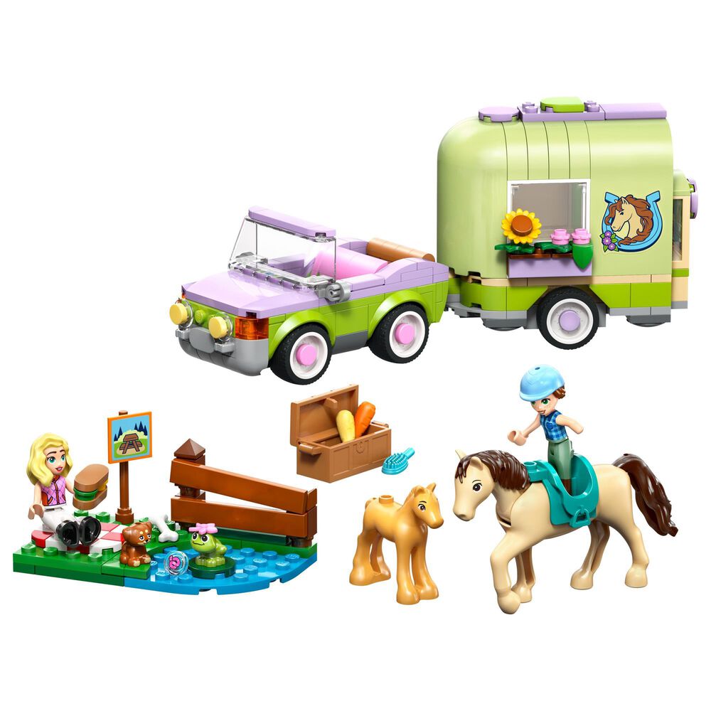 LEGO Friends Horse and Baby Foal with Trailer Building Set, , large