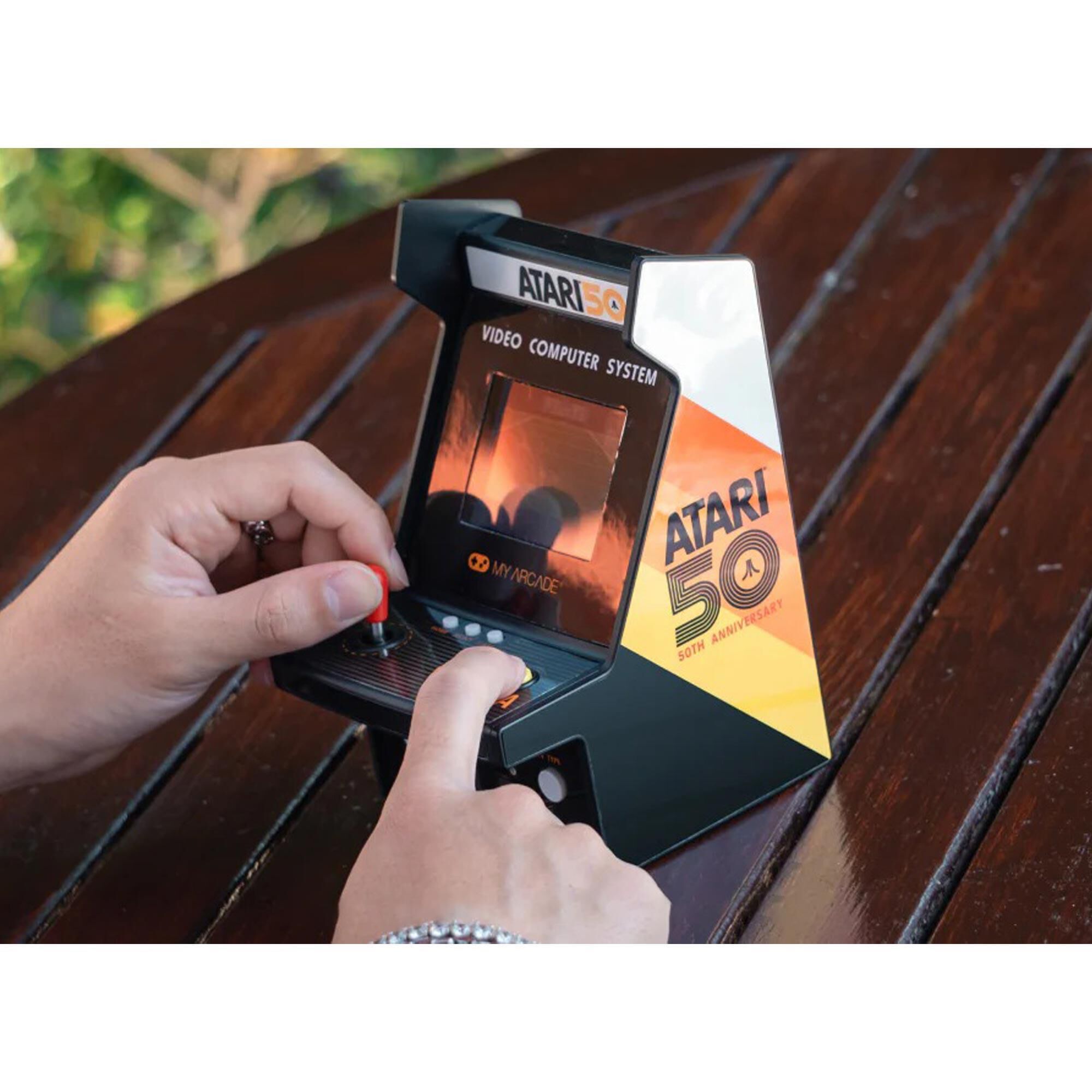 My Arcade Atari Micro Player Pro Portable Retro Arcade in Multicolor