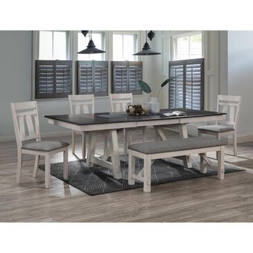 Claremont Maribelle 6-Piece Dining Set in Espresso and White, , large