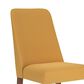 Ashley Lyncott Side Chair with Mustard Yellow Cushion in Brown, , large