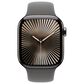 Apple Watch Series 10 GPS + Cellular 42mm Natural Titanium Case with Stone Gray Sport Band - M/L, , large