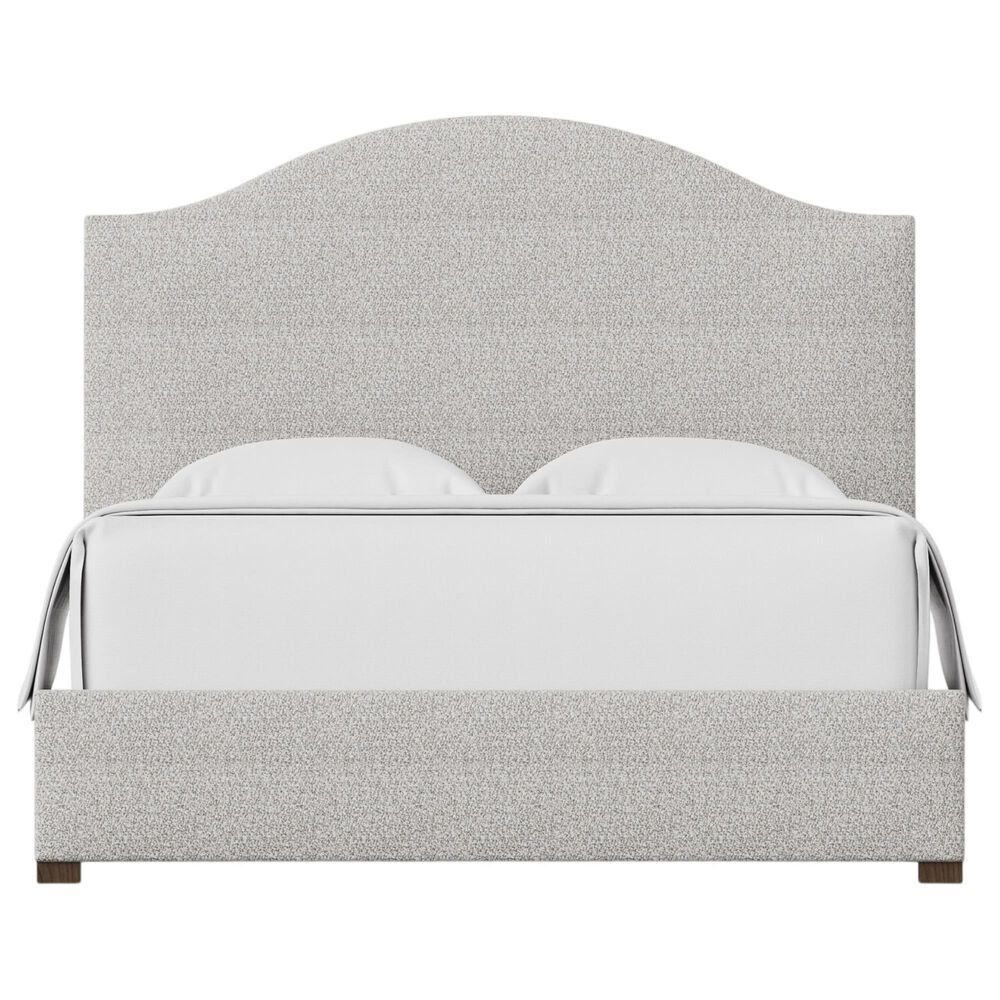 Viceray Collections Emily King Upholstered Panel Bed with Arched Headboard in Labradoodle, , large