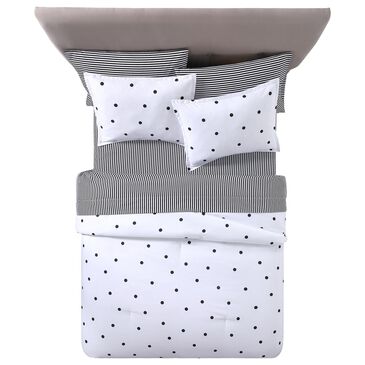 Jiangsu Royal Home Sleeping Beauty 2-Piece Twin/Twin XL Comforter Set in White and Black, , large