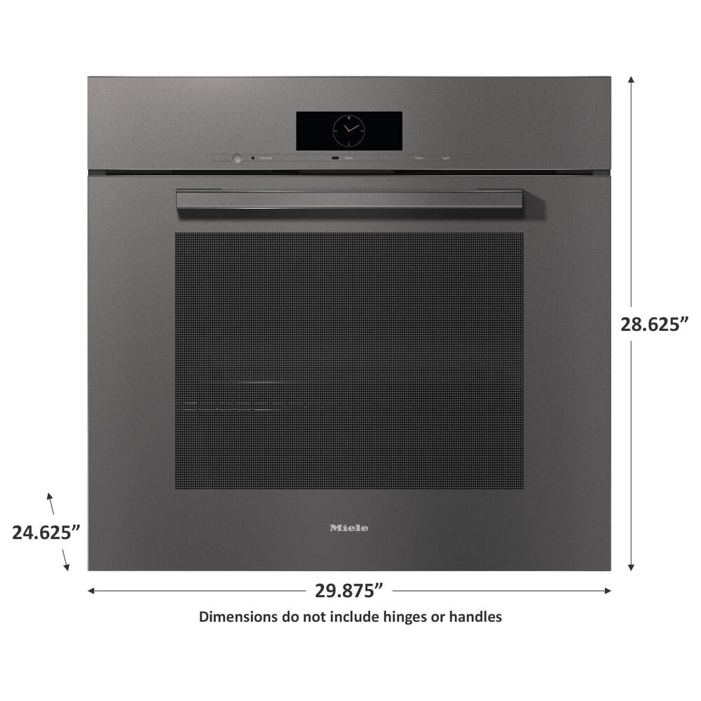 Miele VitroLine 30&quot; Smart Single Electric Wall Oven with Convection in Graphite Grey, , large