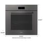 Miele VitroLine 30" Smart Single Electric Wall Oven with Convection in Graphite Grey, , large
