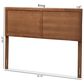 Baxton Studio Raya King Panel Headboard in Walnut Brown, , large