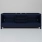 Lexora Home Jacques 80" Double Bathroom Vanity in Navy Blue with 2 cm White Quartz Top and Rectangular Sinks, , large