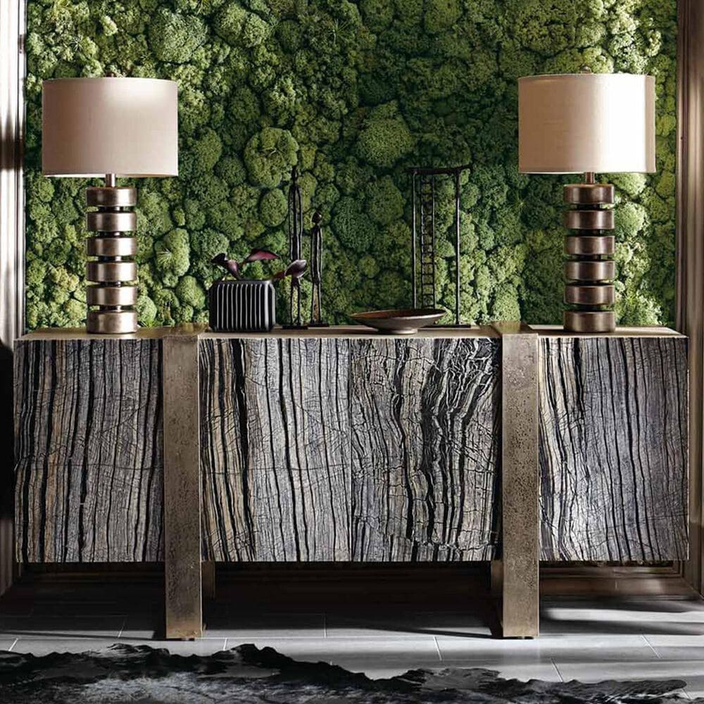 Bernhardt Linea Entertainment Console in Black and Graphite, , large