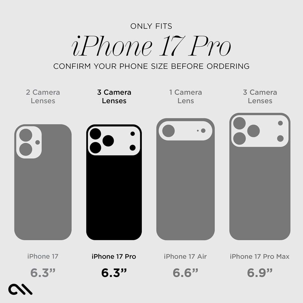 Case-Mate Waterfall MagSafe Case for iPhone 17 Pro in Gold, , large