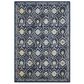 Safavieh Evoke EVK210A 4" x 6" Royal Blue and Ivory Area Rug, , large