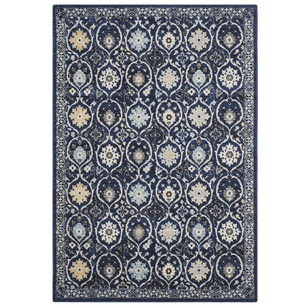 Safavieh Evoke EVK210A 4" x 6" Royal Blue and Ivory Area Rug, , large