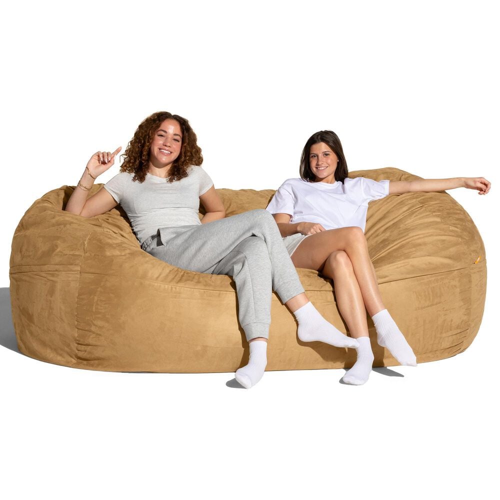 Jaxx 7&#39; Giant Bean Bag Sofa in Camel, , large