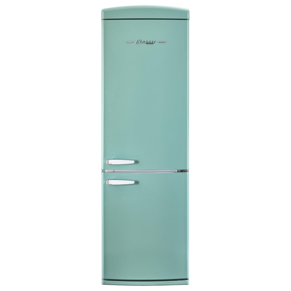 Unique Appliances Classic Retro 12 Cu. Ft. Bottom Freezer Regfrigerator In Ocean Mist Turquoise, , large