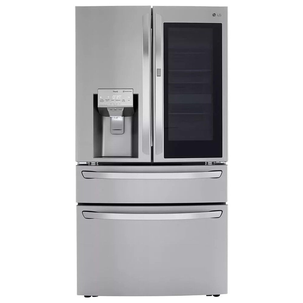 LG 2-Piece Kitchen Package with 23 Cu. Ft 4-Door French Door Refrigerator and Pocket Handle Dishwasher in Stainless Steel, , large