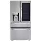 LG 2-Piece Kitchen Package with 23 Cu. Ft 4-Door French Door Refrigerator and Pocket Handle Dishwasher in Stainless Steel, , large