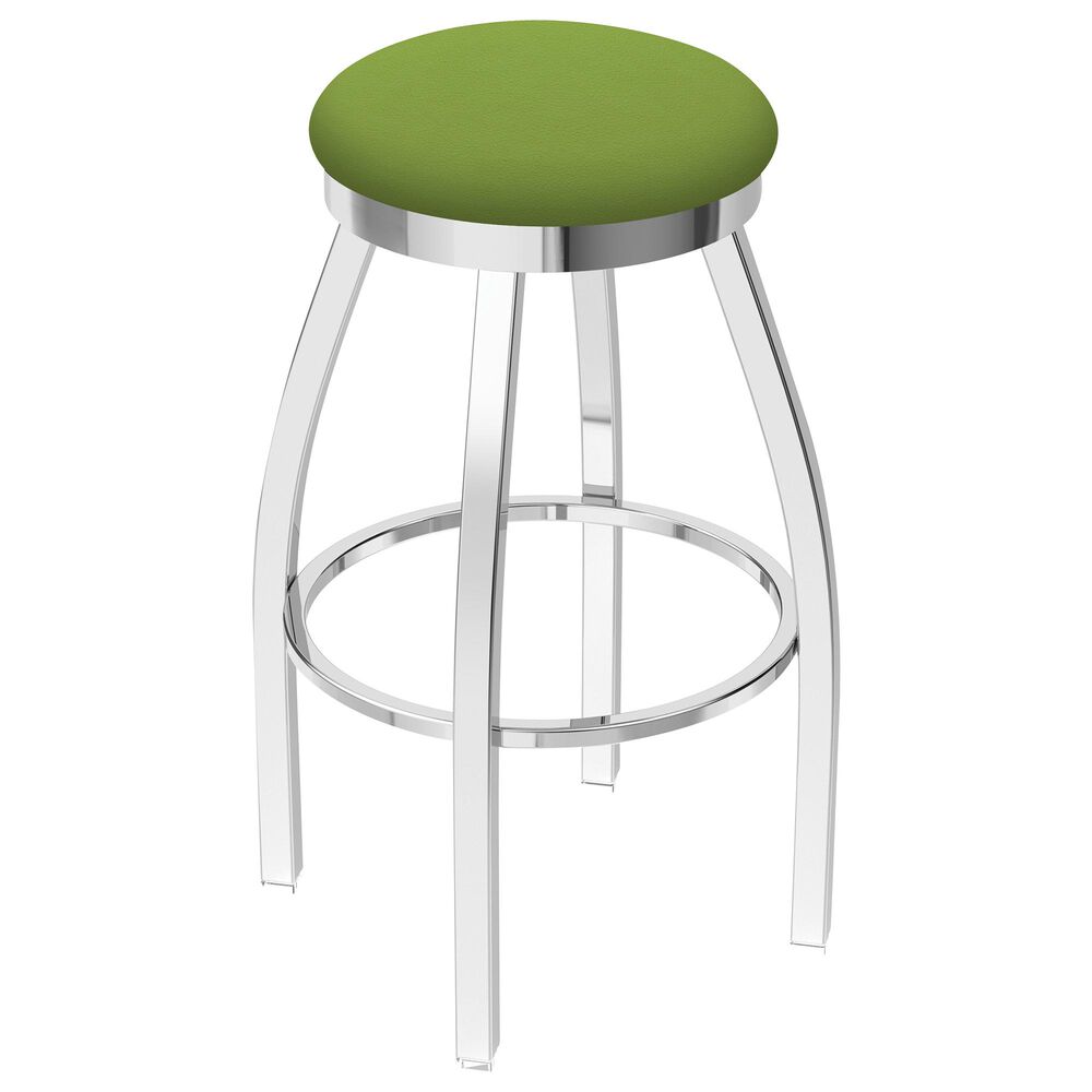 Holland Bar Stool 802 Misha 25" Swivel Counter Stool with Chrome and Canter Kiwi Green Seat, , large