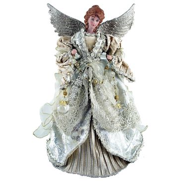 Santa"s Workshop 16" Angel Tree Topper in Sliver, Light Bronze and Gold, , large