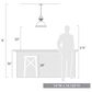 Golden Lighting Duncan 1-Light Pendant with Rod in Matte Black, , large