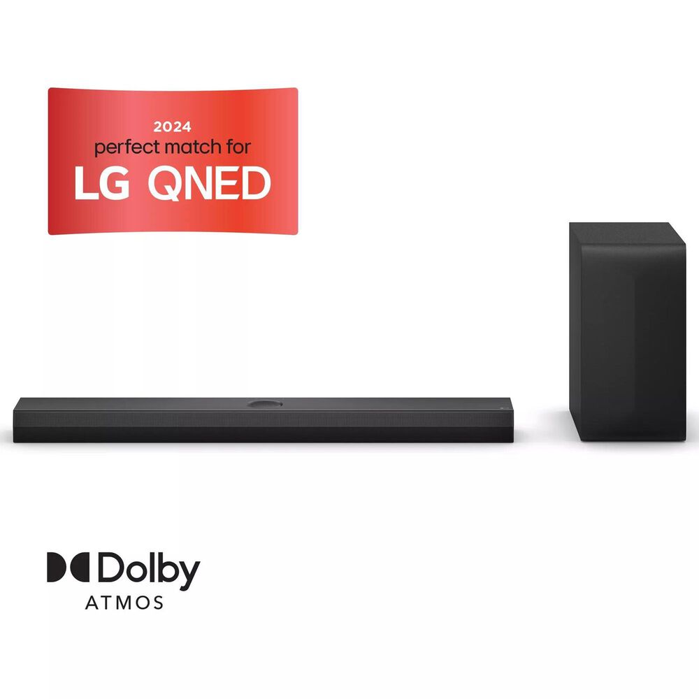 LG 3.1.1 Channel Soundbar for TV with Dolby Atmos in Black, , large