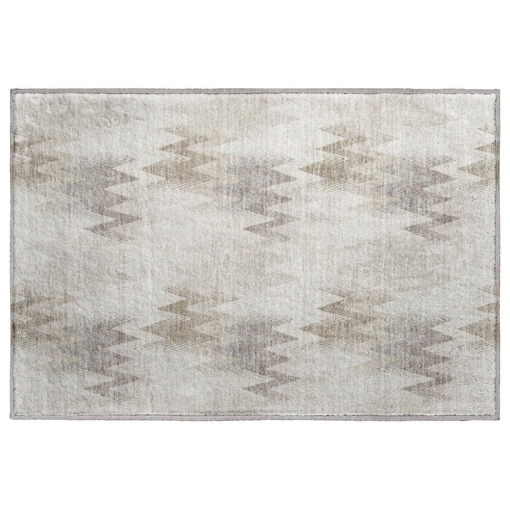 Dalyn Rug Company Soft Essentials Chevron Beige 1"8" x 2"6" Area Rug, , large