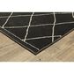 Oriental Weavers Raylan Geometric 2"3" x 7"6" Black Runner, , large