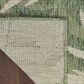 Nourison Garden Oasis GOA01 Green and Ivory 6" x 9" Indoor/Outdoor Area Rug, , large