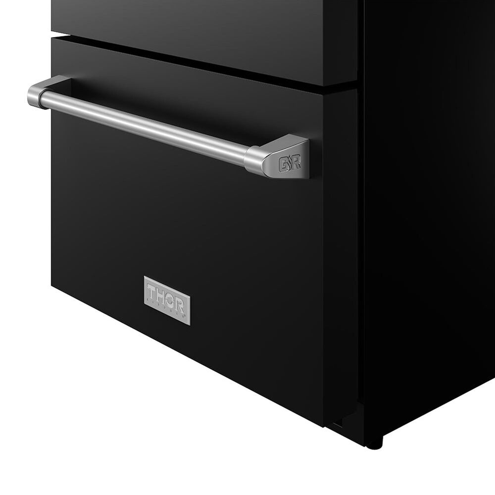 Thor Kitchen Gordon Ramsay 5.4 Cu. Ft. Undercounter Drawer Refrigerator with Stainless Steel Handle Kit in Black, , large