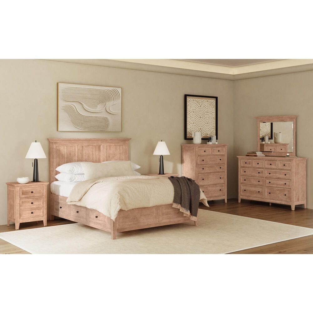 Hawthorne Furniture San Mateo 5-Piece Queen Storage Bedroom Set in Wheat, , large