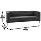 37B Isaac Channel Stitched Stationary Sofa in Moonlight Gray Velvet, , large