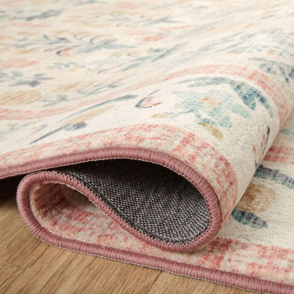 Rifle Paper Co. x Loloi Eden Mughal Rose 3&#39;6&quot; x 5&#39;6&quot; Blush Area Rug, , large