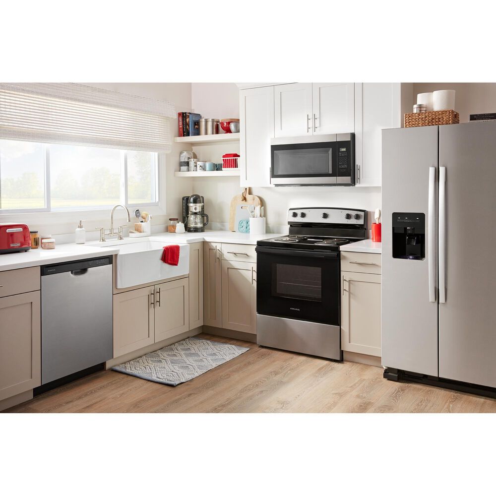 Amana 4.8 Cu. Ft. Electric Range with Knob Controls in Stainless Steel, , large