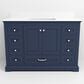 Lexora Home Dukes 48" Single Bathroom Vanity in Navy Blue with 2 cm White Quartz Top and Rectangular Sink, , large